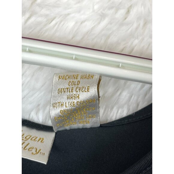 Gilligan & O'Malley Large Sleeveless Nightgown Black - Picture 4 of 4